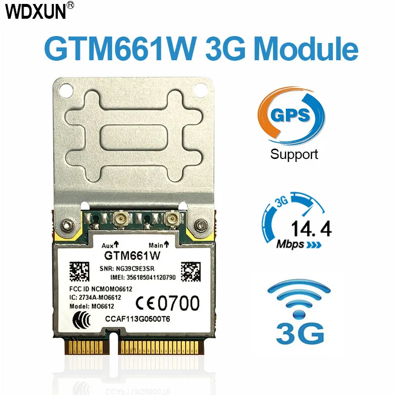 3G Module OPTION GTM661 14.4M WCDMA HSUPA PCI-E Half Size 3G Network Card GTM661 gtm661 WWAN