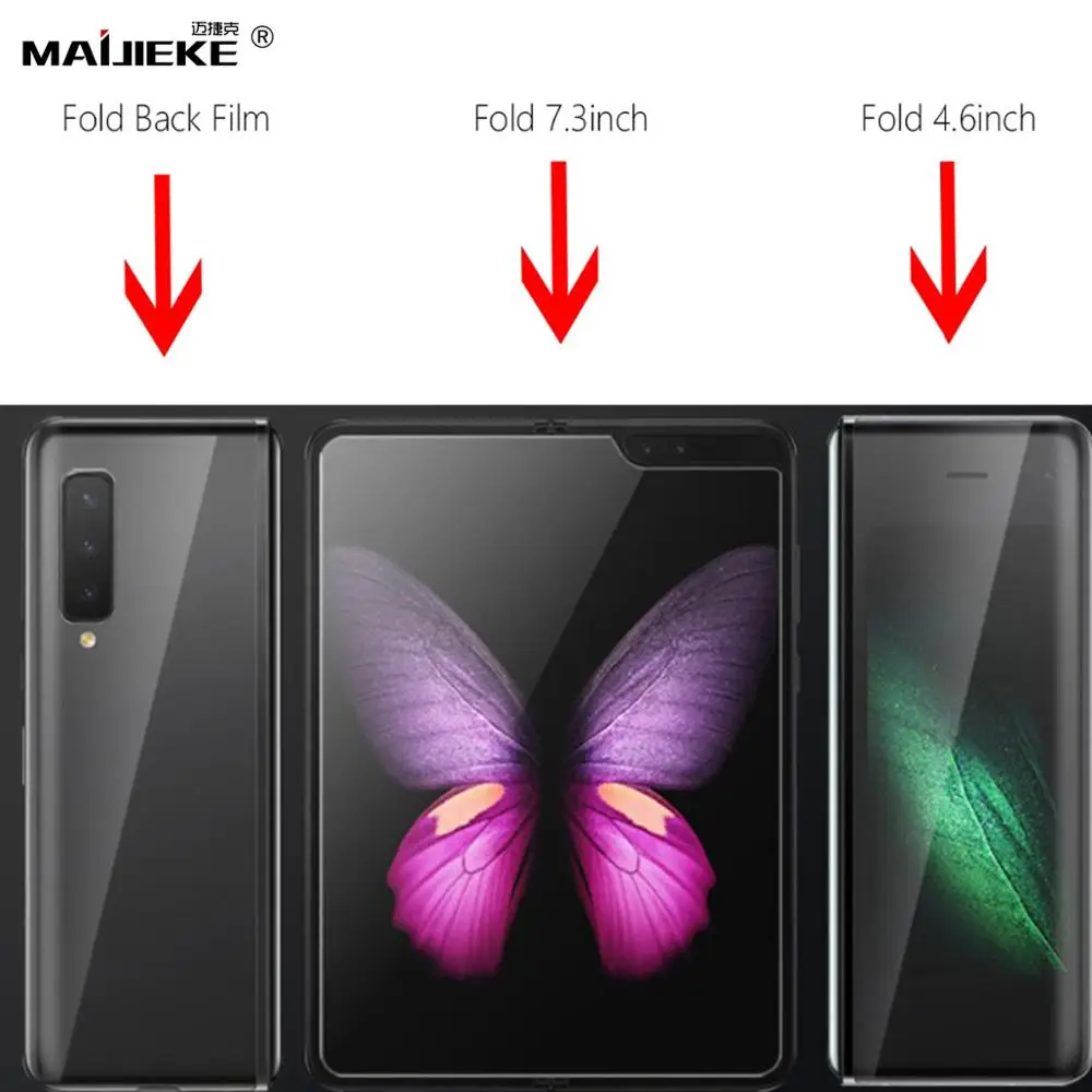 HD&AG Matte 4in1 Full Cover Soft Hydrogel Film for Samsung Galaxy Z Fold 5 4 3 Outer Screen+ Inside Screen Back Screen Protector