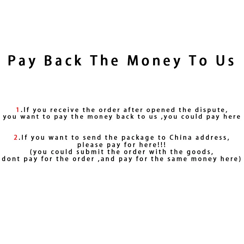 

Pay The Money Back To Us