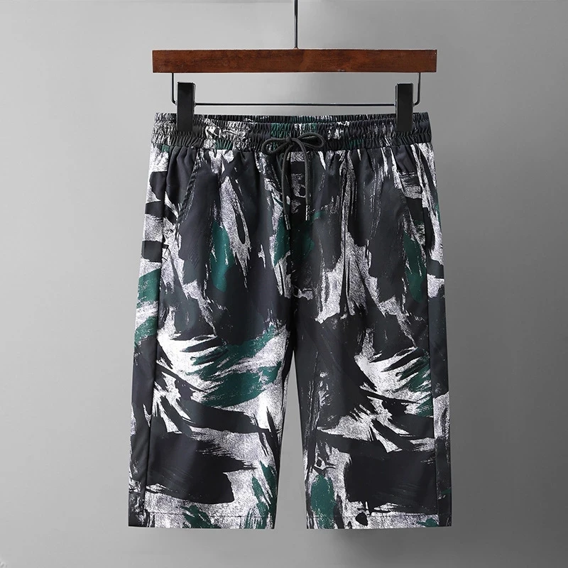 Pantaloncini da spiaggia da uomo estivi stampa lettera cool sports high street Camouflage board shorts plus size 8XL 10XL 12XL shorts oversize 70