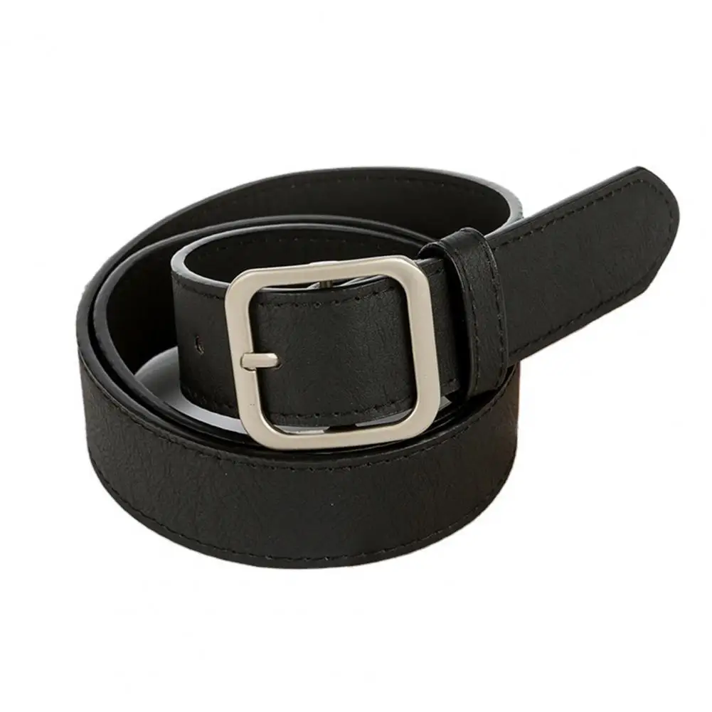 2021 Fashion Women's belt Square Luxury Metal Buckle Hole Adjustable Female Casual Wild Straps Belts