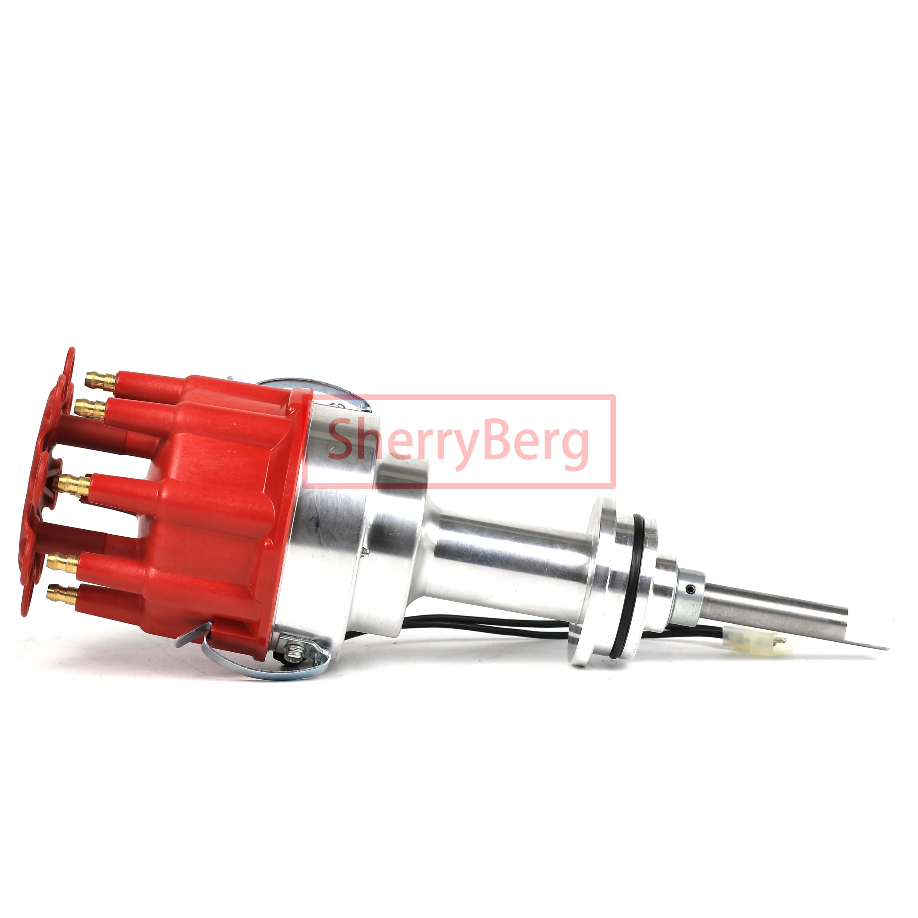 SherryBerg New Complete Distributor for DODGE PLYMOUTH CHRYSLER 413 426 440 V8 PRO BILLET BIG BLOCK  30-3816 Red Cap 8 Cylinders