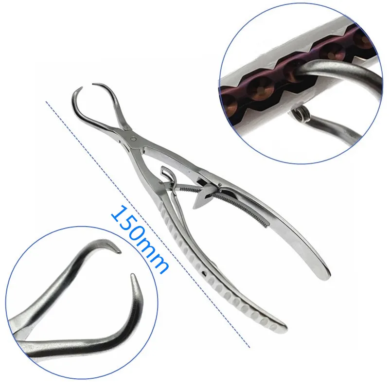 

Bone holding forceps Orthopedic Self-locking Fixed pliers Stainless steel Orthopedic Surgical Practice instrument