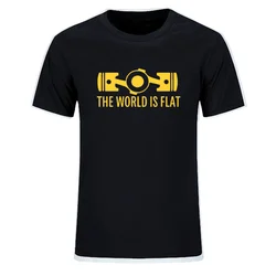 Neue Sommer Die Welt Ist Flache Motor T Shirt Kurzarm Custom T-shirts Neue Stil Männer Oansatz Baumwolle T Shirts EU Größe