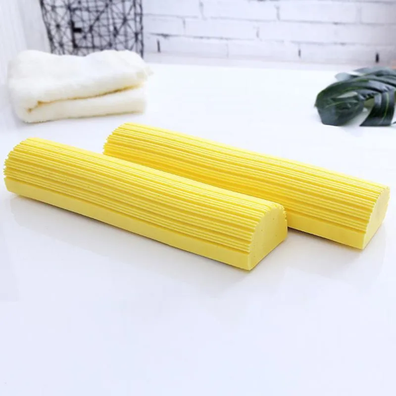 Absorbent Sponge Mop Head, 2 Color Magic Cloth, Replacement for Kitchen, Bathroom, Living Room, Home Floor Cleaning, 2Pcs