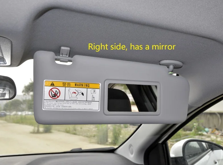 (1pcs) Sun visor assy. right side with mirror left side no mirror for Chinese CHERY Arrizo 5 Auto car motor parts