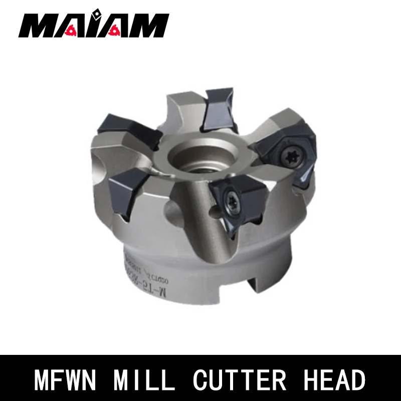 MFWN90 Degree MFWN MFWN900 cutter head double sided hexagonal heavy cutting milling cutter head WNMG WNMU WNMU0806 Insert Head