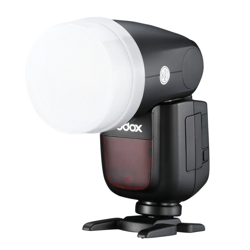 Godox V1 V1-C V1-N V1-S V1-F V1-O V1-P Speedlite Flash Wit Blauw Geel Diffuser Soft Box Case