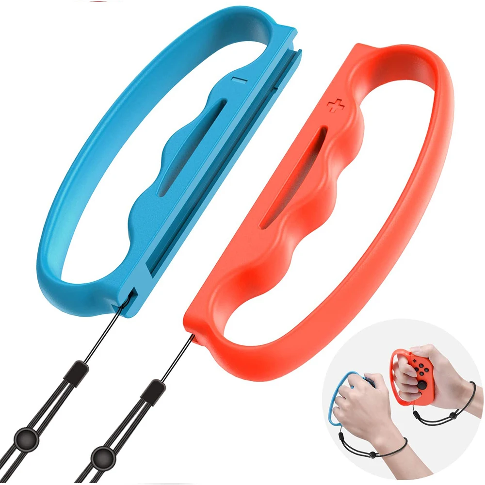 1คู่สำหรับ Nintendo Switch Joy Con Controller Hand Grips กับสายรัดข้อมือสำหรับฟิตเนสมวยเกมอุปกรณ์เสริม