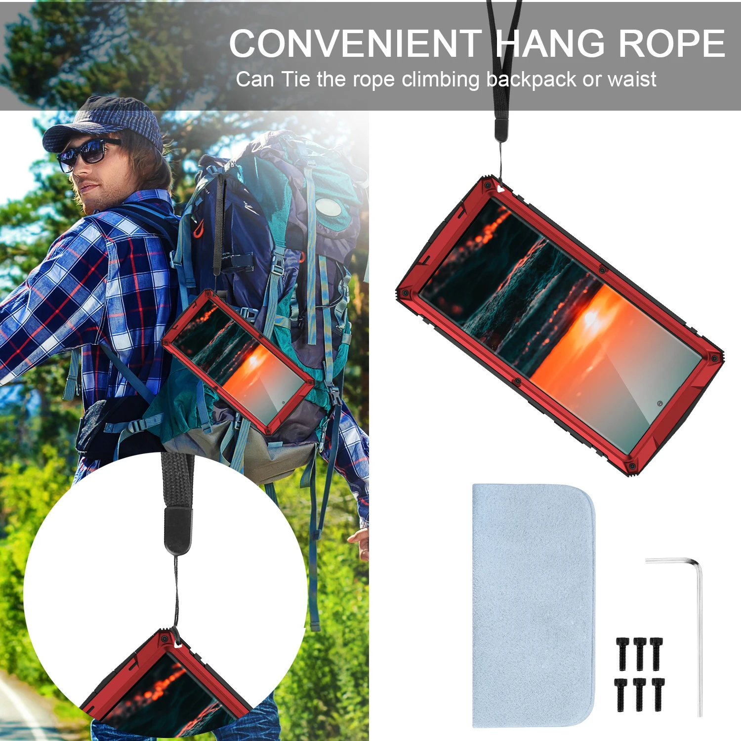 Metal Anti-fall Rugged Armor Protective Case For Samsung Galaxy S22 Ultra S22 Plus S22 5G S21 Built-in Camera Protection Cover