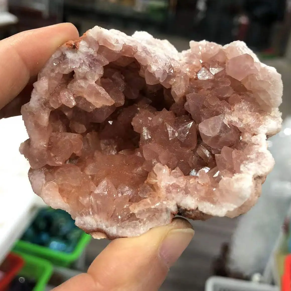 Argentina Natural Pink Amethyst Stone Quartz Raw Crystal Geode Room Decoration Amethyste Real Mineral Spiritual Healing Crystals