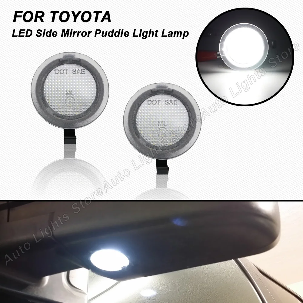 2 pz LED lato sotto specchio lampada luce pozzanghera per Toyota Sequoia Tundra 2007 2008 2009 2010 2011 2012 2013 2014 2015 2016-2021