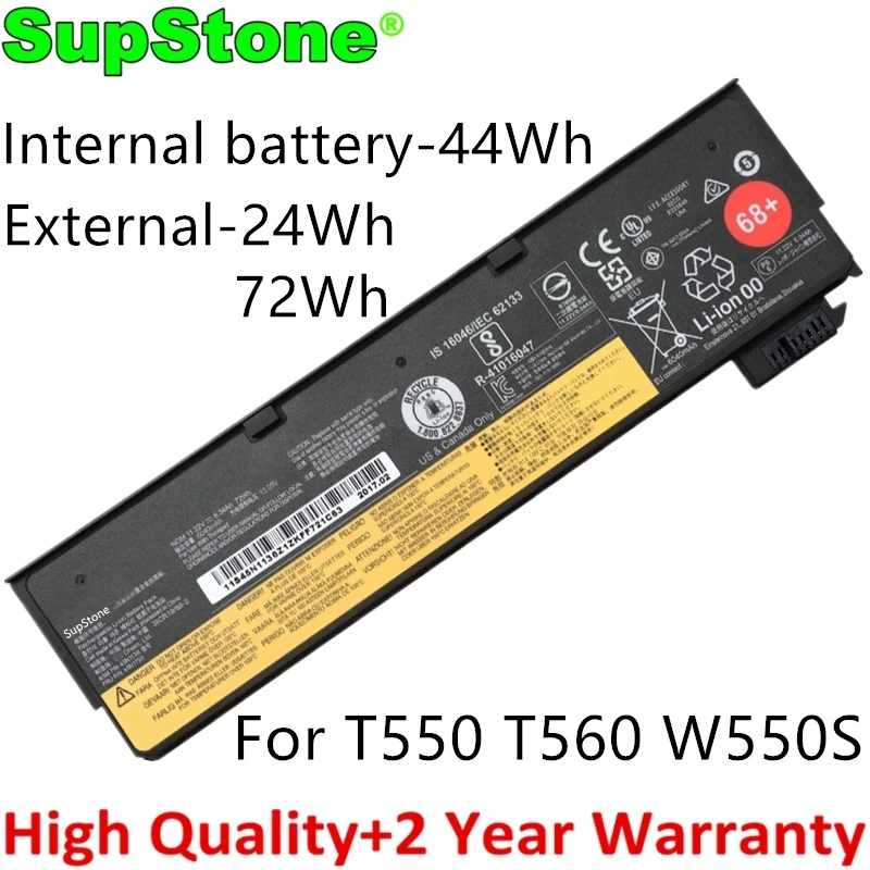 Supstone Novo 45n1126 45n1734 Bateria do Portátil para Lenovo Thinkpad T550 T560 W550s Sb10k12721 45n1128 45n1127 45n1136 45n1138 N1741