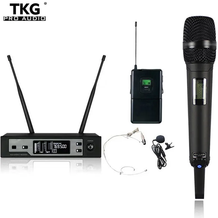 TKG-Micro sans fil True Diversity Skm9100, karaoké professionnel, performance sur scène, équipement audio, 620-670MHz