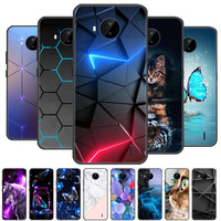 For Nokia C20 Case Soft TPU Silicone Cartoon Back Cover for Nokia C20 Plus Phone Cases TPU Black Bumper for NokiaC20 C 20 Plus