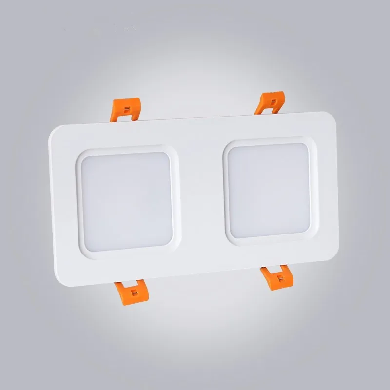 

White Double COB Led Downlight Ceiling Spot Light 12W 18W 24W AC85-265V Ceiling Recessed Lights Indoor Lighting