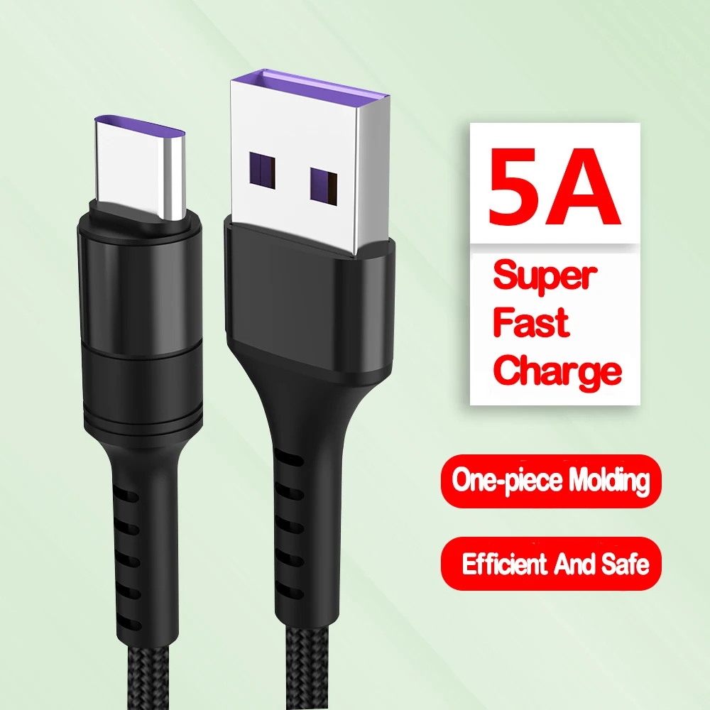 HA05 5A TYPE-C Cáp Dành Cho Xiaomi 9 Red Mi Note 9 Huawei P30 Giao Phối 30 Pro Cáp Sạc Nhanh Loại C Cho Samsung