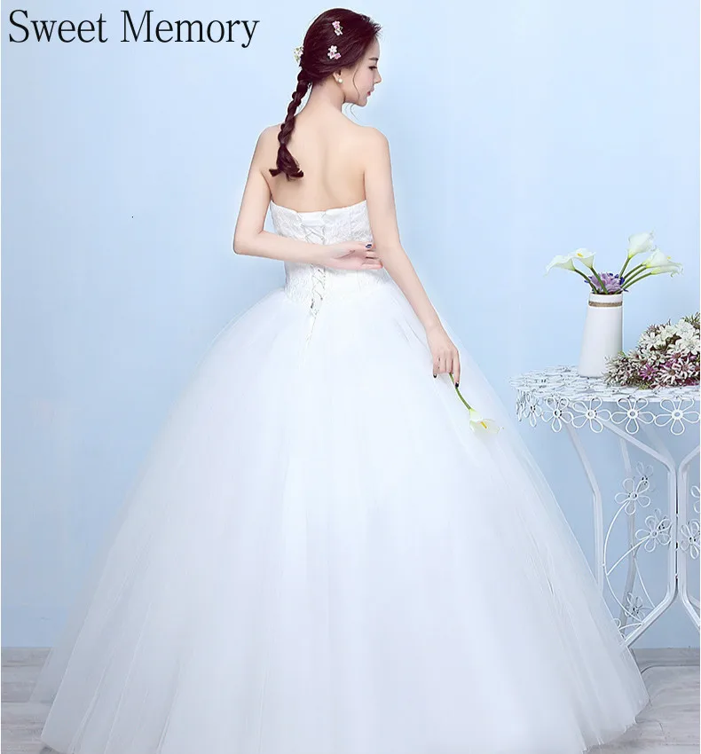 Süße Speicher Schatz Sexy Kleid Weiß Einfache Brautkleider Braut Spitze Robe Sirene Mariage Weding Party Formale Kleid