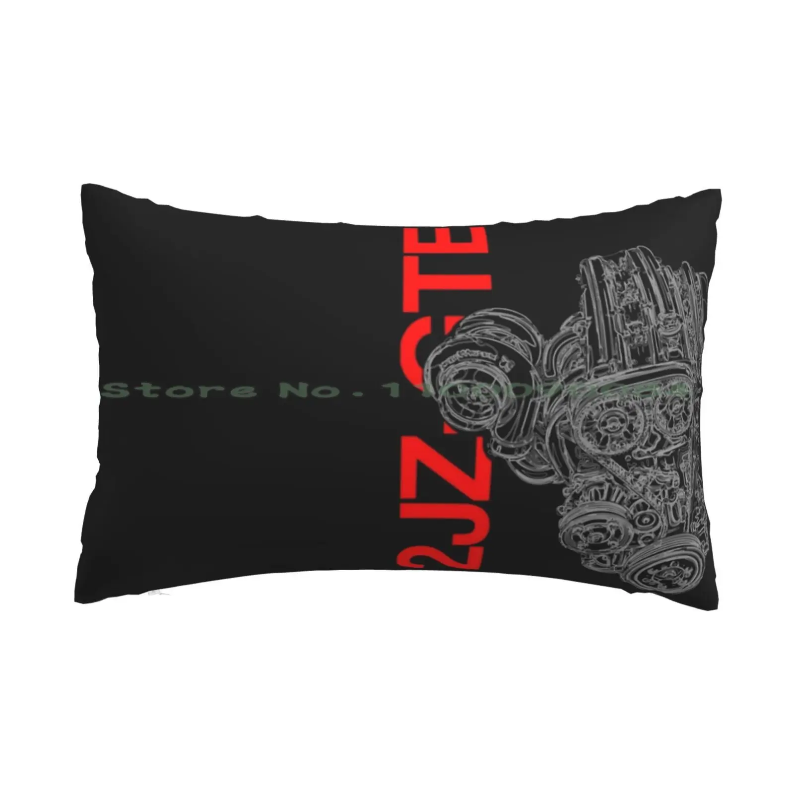 2jz-Gte Engine Pillow Case 20x30 50*75 Sofa Bedroom Lovecore Miku Anime Girl Anime Aesthetic Valentines Pink Manga Long