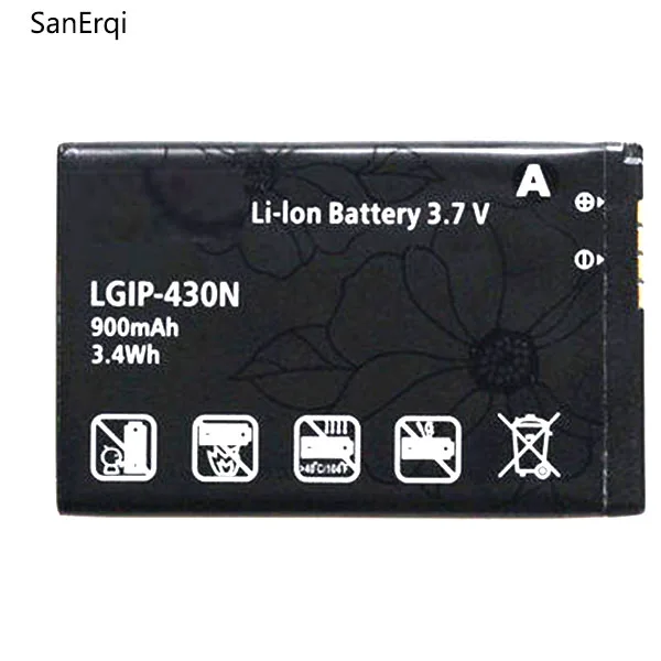 10pcs LGIP-430N 900mAh Battery For LG Cookie Fresh GS290 GW300 LX290 LX370 LX370 LGIP-430N LGIP MT375 GM360 430N Battery