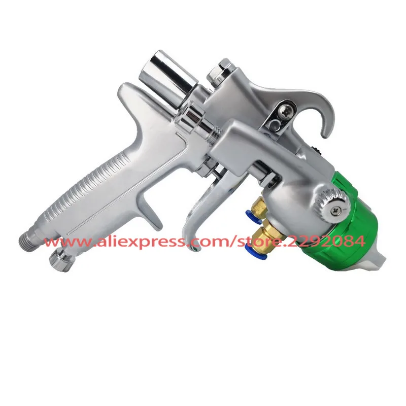 High Pressure Nano Chrome Paint Spray Gun HVLP 1.3mm Double Nozzle Air Paint Gun silver mirror plating pneumatic sprayer