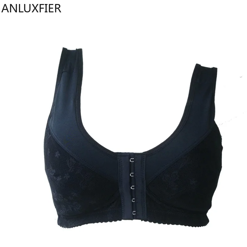 

X9050 Front Buckle Vest Type Silicone Fake Breast Special Bra After Surgery Wireless Bras Mastectomy Bra Pocket Underwear