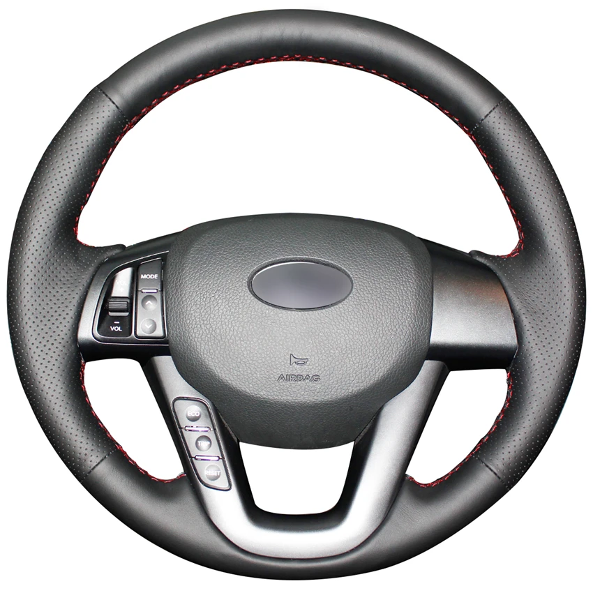 

Прошитый вручную черный кожаный чехол на заказ для Kia K5 Optima 2011 2012 2013