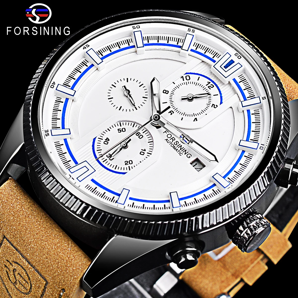 

Forsining Waterproof Men Automatic Military Watches Sport Style Analog Watches Casual Mechanical Watch With Luminous Pointer