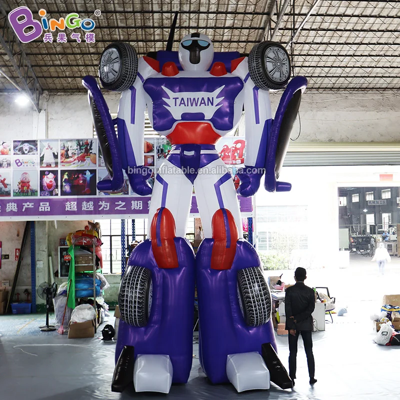 Attractive 3.9x1.7x5.5 Meters High Inflatable Robot Model For Outdoor Decoration / Giant Inflatable Robot Balloons Toys