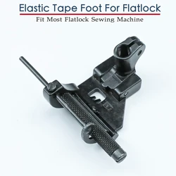 17-885 3N 5.6mm Elastic Tape Presser Foot For Interlock Sewing Machine Parts Adjustable Wide Roller Fit Most Coverstich Machines