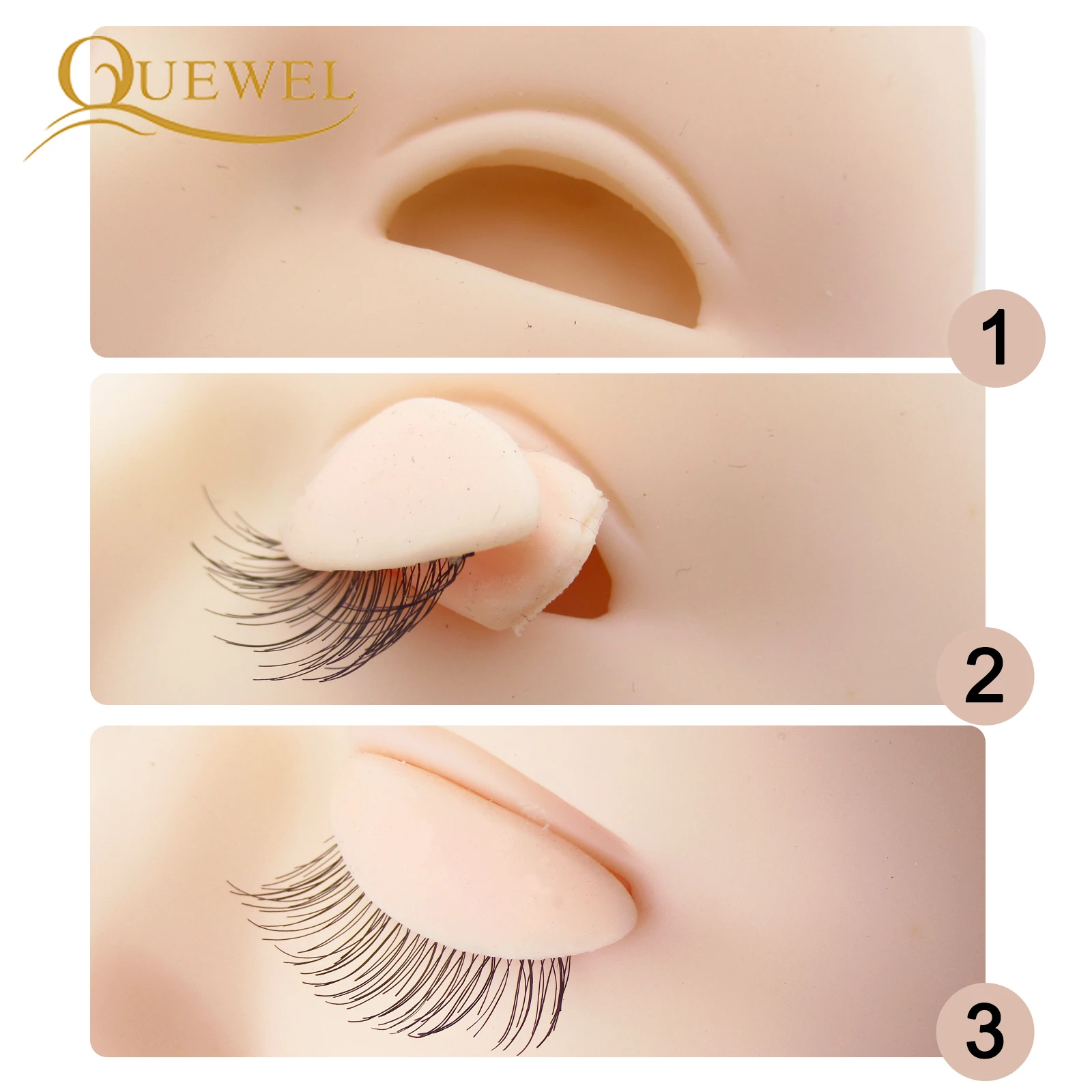 Ресницы для наращивания, манекен, 3 цвета