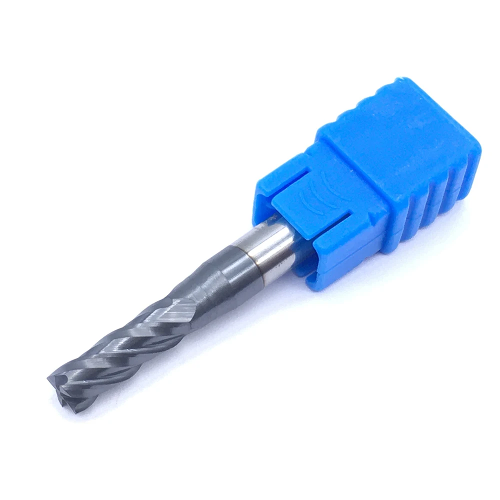 Endmills Hợp Kim 1 Cái HRC50 4 Sáo D5X15XD6X50L Cacbua Vonfram Thép Không Gỉ Tiện Bằng Máy CNC Xay Cắt Đáy Bằng 4 Lưỡi Dao Cấp cối Xay