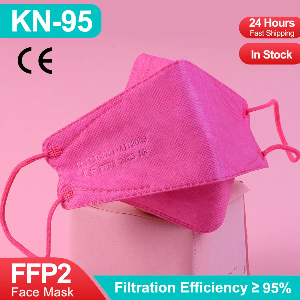 

CE FFP2 mascarilla fpp2 homologada colores hygienic safety protective Respirator face mask ffp2reutilizable masks kn95 fish mask