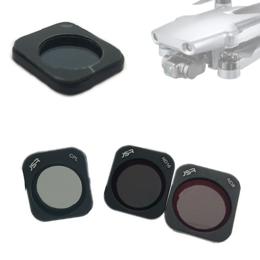 Glass CPL + ND8 + ND16 Neutral Density PL Lens Filter Protector Guard Cap Kit for Hubsan Zino Mini Pro Camera Drone