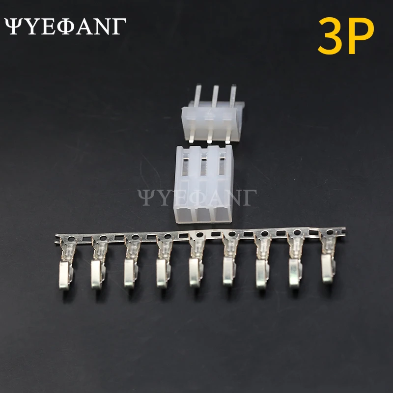 10set/lot CH3.96 3.96 mm CH3.96 - 2/3/4/5/6/7/8P Straight Pin connector 20pcs Male + 20pcs Female + terminal 3.96mm