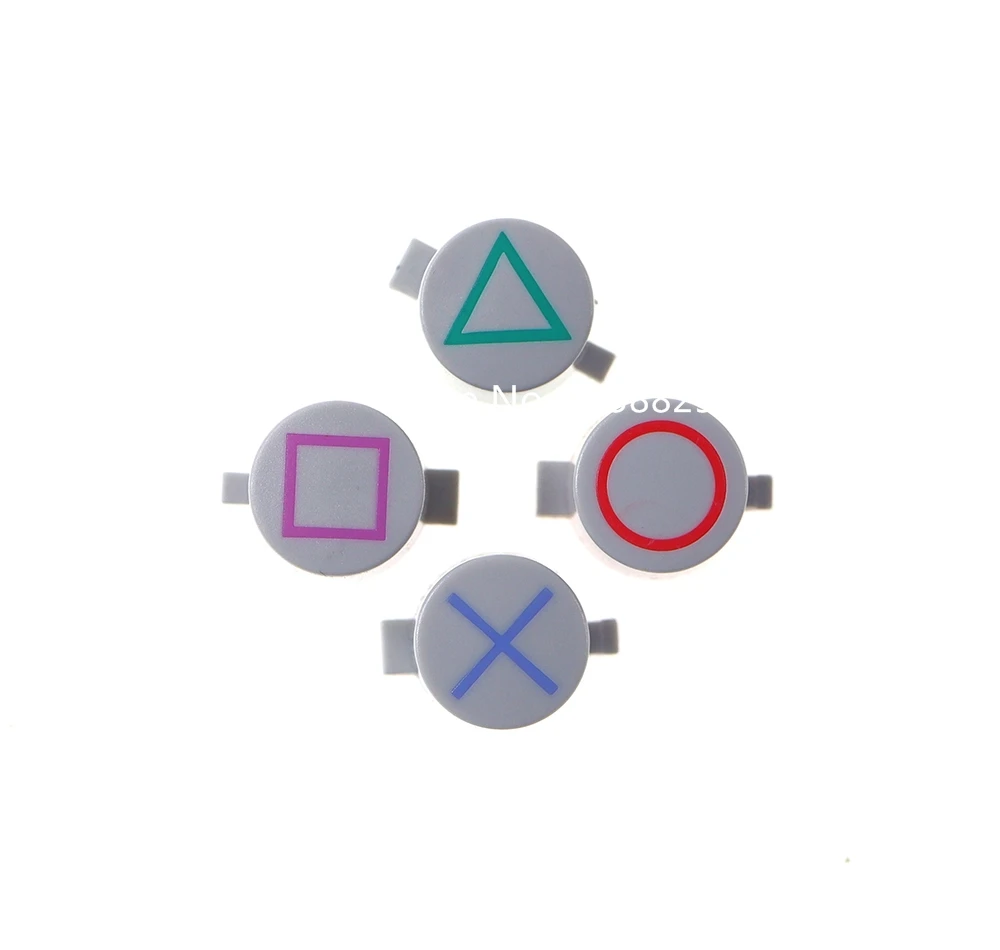 زر بلاستيكي لأزرار ps4 ABXY دائرة مربعة مثلث ABXY X زر إصلاح جزء لوحدة تحكم PS4 سليم برو زر متقاطع