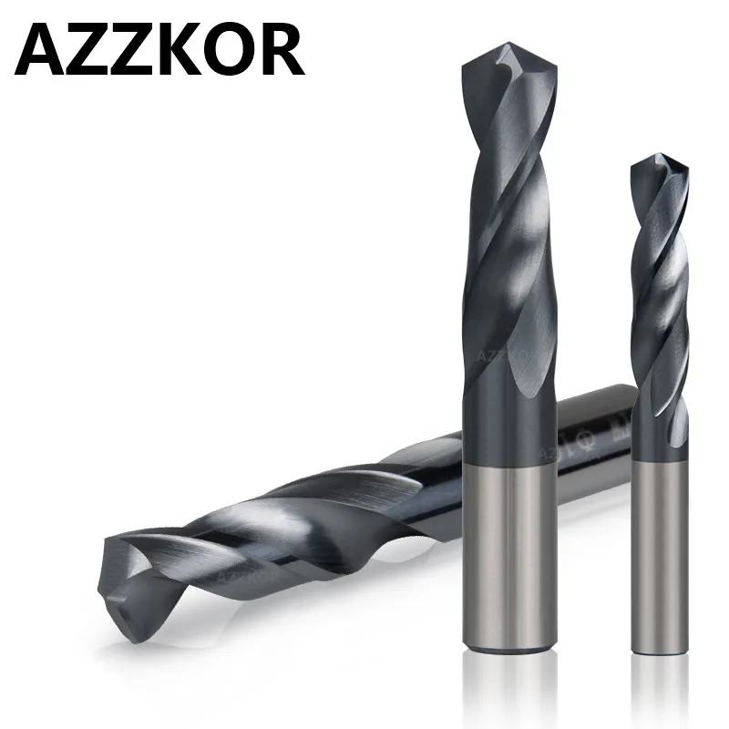 Carbide Alloy 3D Drill Tungsten Steel Super Hard Stainless Twist Bit Straight Handle Solid Interval 0.1mm For CNC Lathe Machine