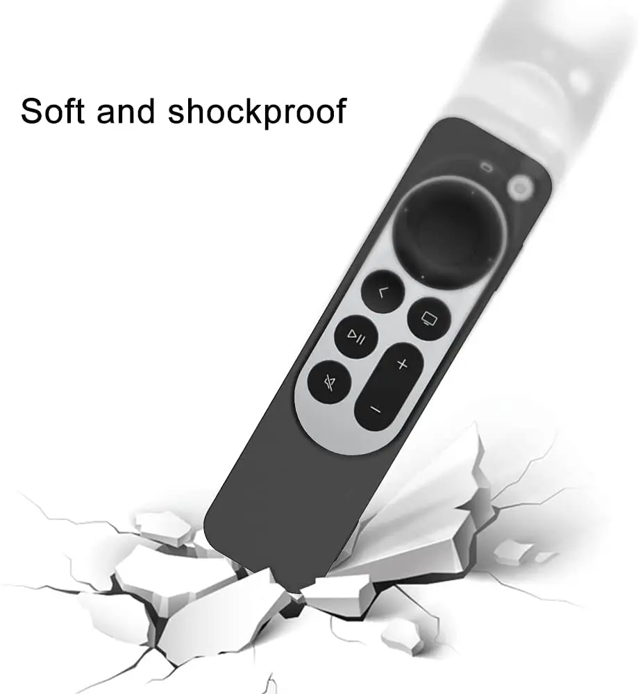 2022 Anti-Lost Protective Case for Apple TV 4K 2nd 3nd Gen Siri Remote  Anti-Slip Durable Silicon Shockproof Cover