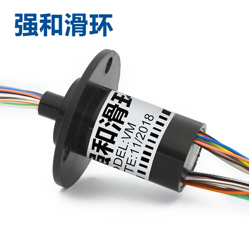 Anillo deslizante conductor giratorio en miniatura, 2, 4, 6, 8, 10, 12 y 24 vías, tipo de tapa, anillo deslizante eléctrico