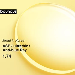 Korea 1.74 Index Ultra Thin CR-39 Aspheric Prescription Myopia or hyperopi or Presbyopia 2 PCS lenses