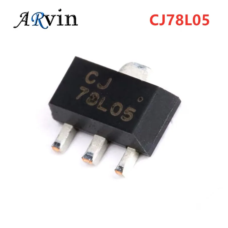 50-100PCS 78L05 SOT89 CJ78L05 SOT-89 SOT SMD new and original IC Chipset