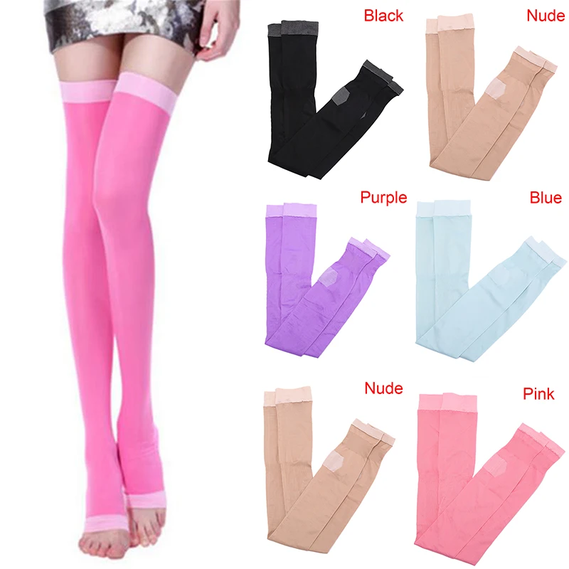 1pair New Varicose Veins Compression Burn Fat Thin Super Sleeping Overnight Slimming Stockings Lady's Beauty Leg Slim Legging