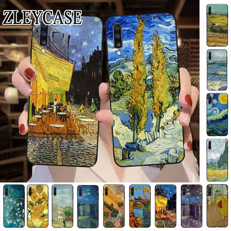 Starry Night Van Gogh oil painting Case For Samsung Galaxy A12 A13 A14 A20 A21S A22 A23 A32 A50 A51 A52 A53 A70 A71 A73 5G COVER