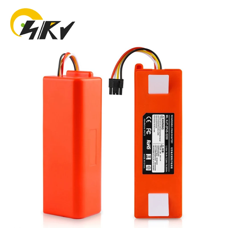 14.4V 5200mAh Li-ion Rechargeable Battery For Xiaomi Vacuum Cleaners 1S S50 S51 S52 S55 T7 T60 T65 C10 E35