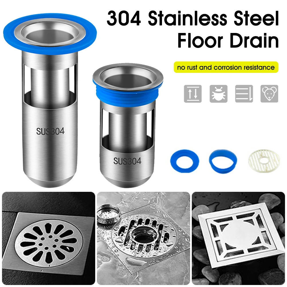 Anti-odor Stainless Steel Cover Floor Drain Core, Kitchen Gadgets, Sewer Accessories, Deodorant, Bathroom Drain Valve