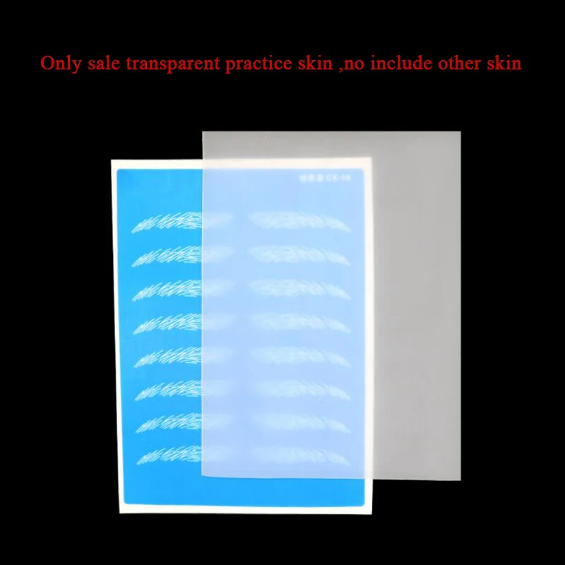 5/10pcs Microblading Accessories Transparent Tattoo Practice Skin Fake Skin for Eyebrow Tattoo Practice Permanent Makeup Tools