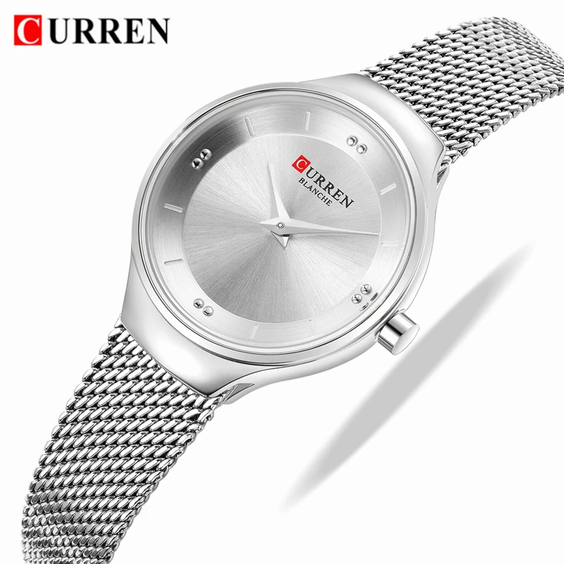 

CURREN Womens Watch Top Brand Women Fashion Luxury Analog Quartz Date Watches Ladies Stainless Steel Waterproof Wristwatch Gift