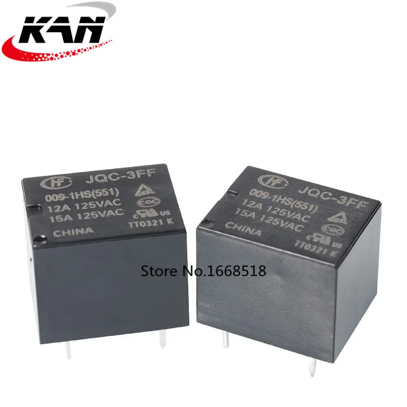 HOT NEW JQC-3FF 9VDC-1HS JQC-3FF-9VDC-1HS HF3FF-009-1HS HF3FF 009-1HS T73 9VDC 9V relay DIP4