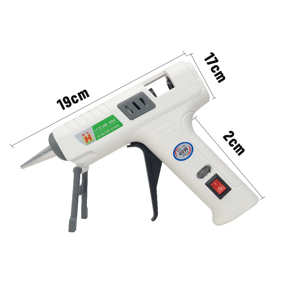 Hot Melt Glue Gun 40W Professional DIY Mini Adhesive Stick Silicone Guns Industrial Electric Heat Temperature Gun Repair Tool