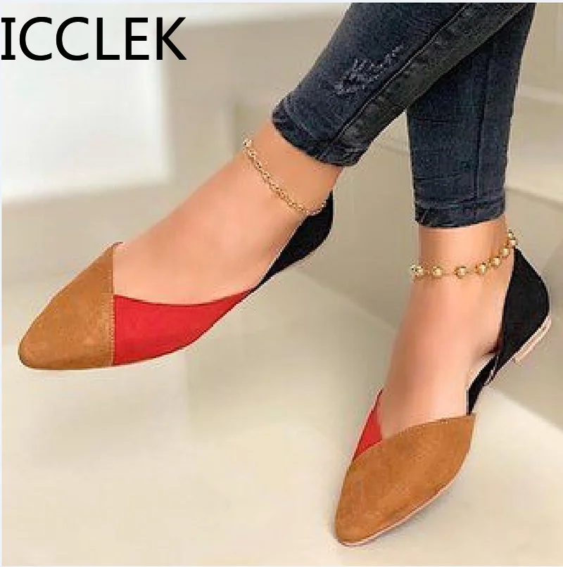 2020 New Arrival Women Flats Beautiful and Fashion Summer Shoes Flat Ballerina Comfortable Casual Women Shoes Size 44